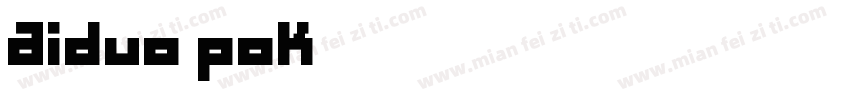 aiduo pok字体转换